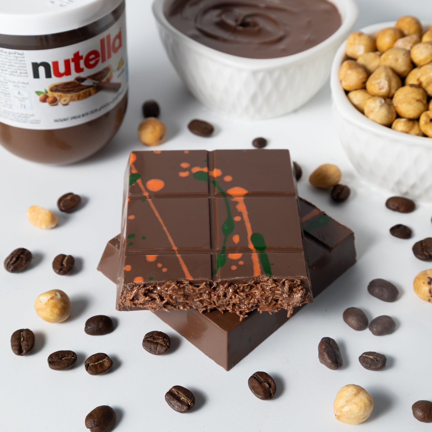 Hazelnut Nutella Kunafa Bar