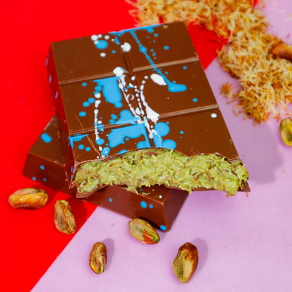 Viral Dubai Chocolate Pistachio Kunafa Bar (Milk)