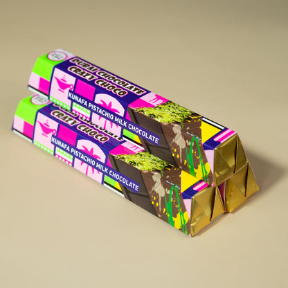 Mini Viral Dubai Chocolate Pistachio Kunafa Bar (Milk)